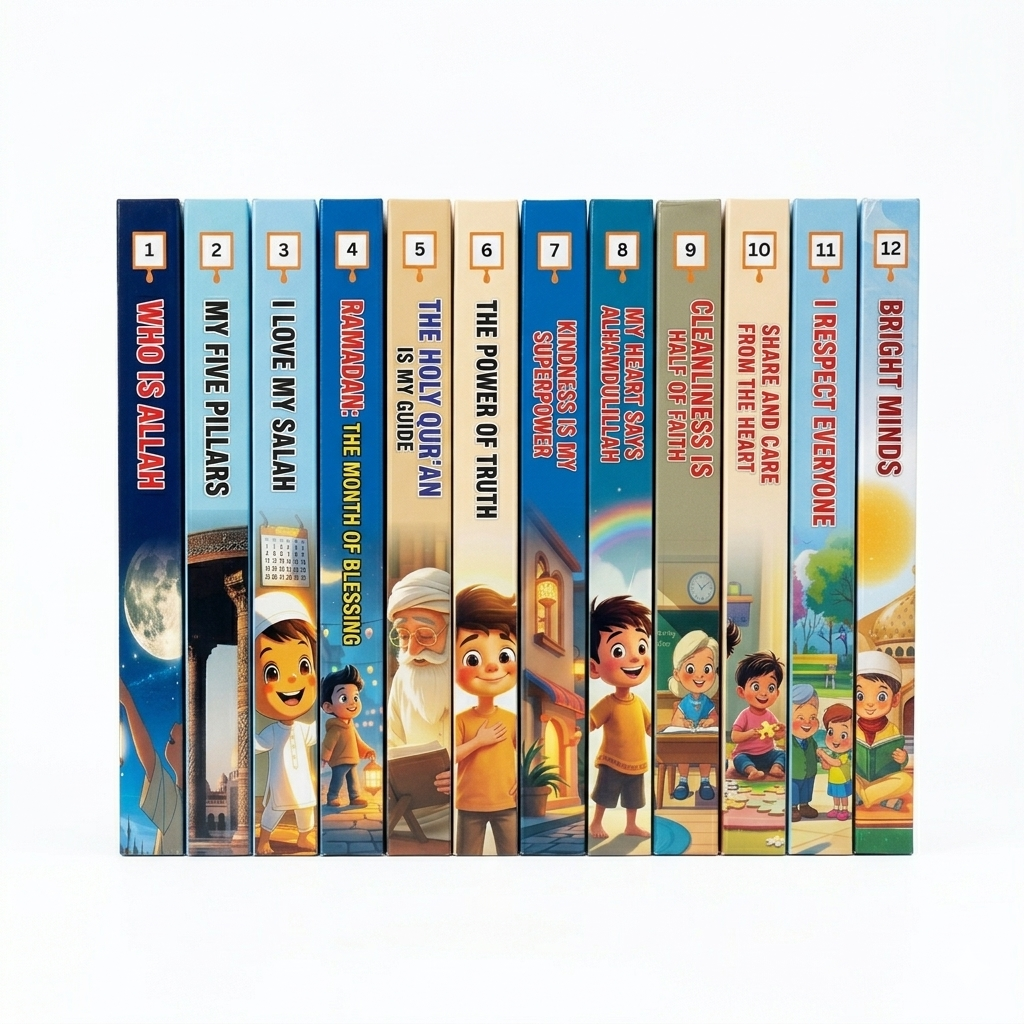 Bright Minds: Complete Character Building & Islamic Foundation (12-Book Bundle)